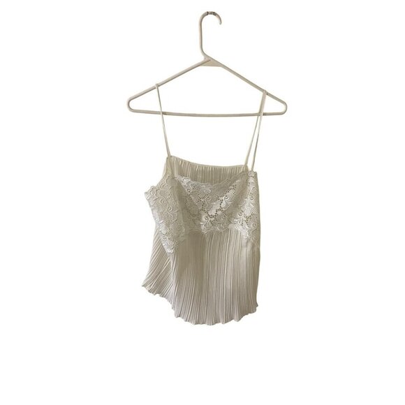 Marks & Spencer Women's Lace Pleated Sheer Lingerie Camisole Top - UK 16 (US12) - Picture 1 of 10